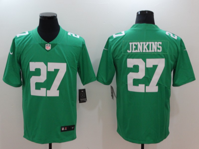 Philadelphia Eagles #27 Malcolm Jenkins Green Throwback Vapor Untouchable Limited Stitched Jersey - Zenithce