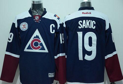 Avalanche #19 Joe Sakic Navy Blue Alternate Stitched Jersey - Zenithce