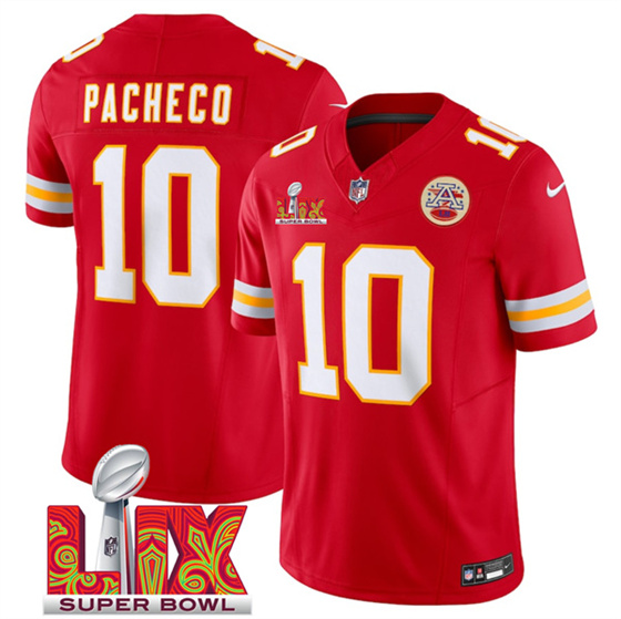 Kansas City Chiefs #10 Isiah Pacheco Red 2025 F.U.S.E. Super Bowl LIX Patch Vapor Untouchable Limited Stitched Jersey - Zenithce