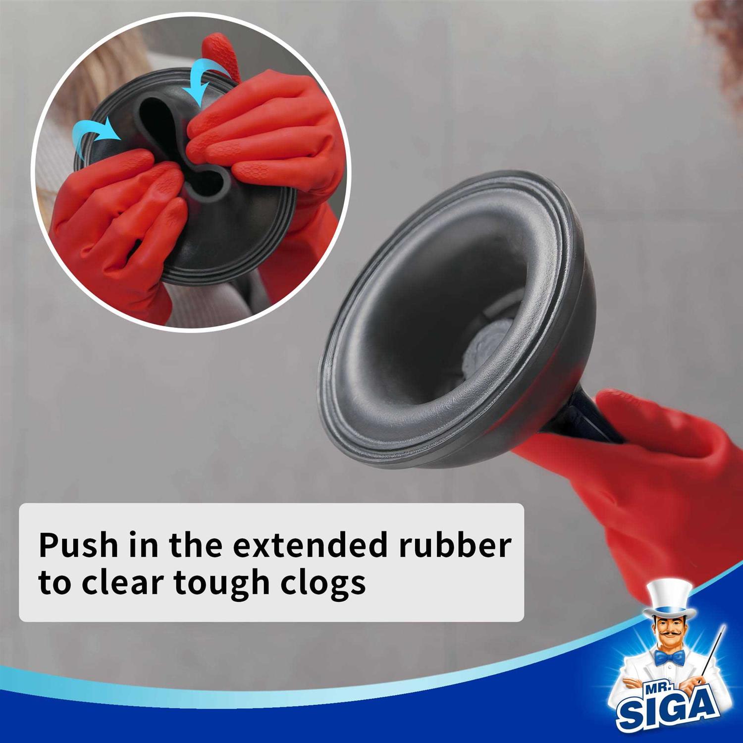MR.SIGA Toilet Plunger and Bowl Brush Combo for Bathroom Cleaning - Zenithce