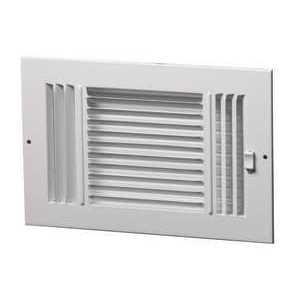 ProSelect PS3WW Spaced 3-Way Sidewall/Ceiling Register White - Zenithce