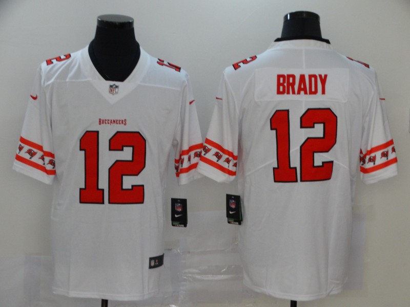 Tampa Bay Buccaneers #12 Tom Brady 2020 White Vapor Untouchable Limited Stitched Jersey - Zenithce