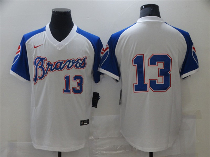 Atlanta Braves #13 Cool Base Stitched Jersey - Zenithce