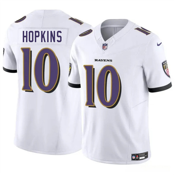 Baltimore Ravens #10 DeAndre Hopkins White 2025 F.U.S.E. Vapor Limited Jersey - Zenithce