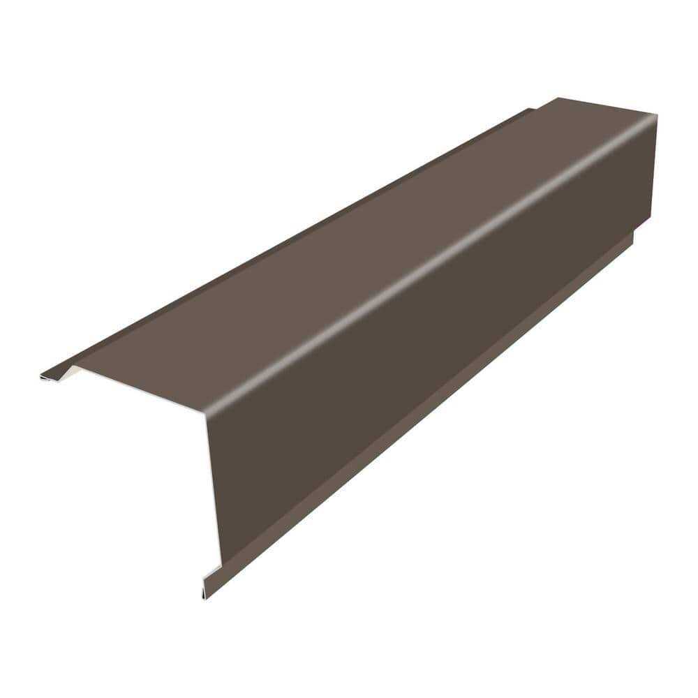 Gibraltar Building Products 10 ft. 29-Gauge Galvalume GR2 Gable Rake Flashing - Zenithce