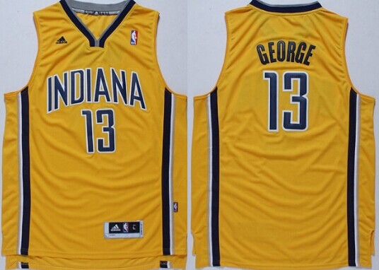 Indiana Pacers #13 Paul George Revolution 30 Swingman Yellow Jersey - Zenithce