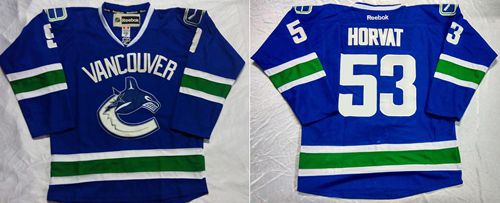 Canucks #53 Bo Horvat Blue Home Stitched Jersey - Zenithce
