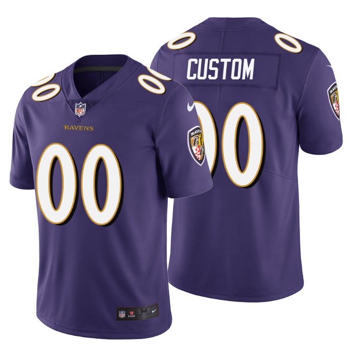 Ravens Customized Purple Vapor Untouchable Limited Stitched Jersey - Zenithce