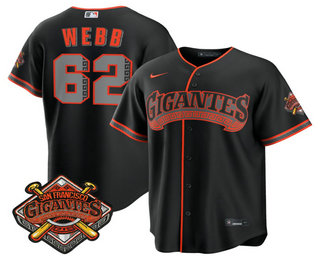 San Francisco Giants #62 Wilkin Ramos Black 2026 Alternate Stadium Stitched Jersey - Zenithce