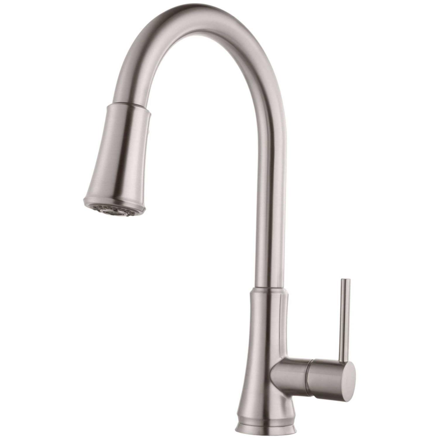 Pfister Pfirst Single Handle Pull Down Kitchen Faucet - Zenithce