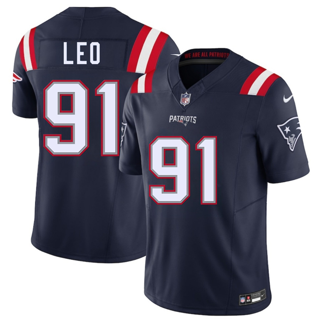 New England Patriots #91 Titus Leo Navy 2025 F.U.S.E. Vapor Limited Stitched Jersey - Zenithce
