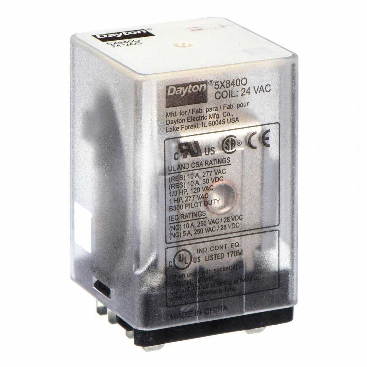 Dayton 5wml9 Encapsulated Timing Relay - Zenithce