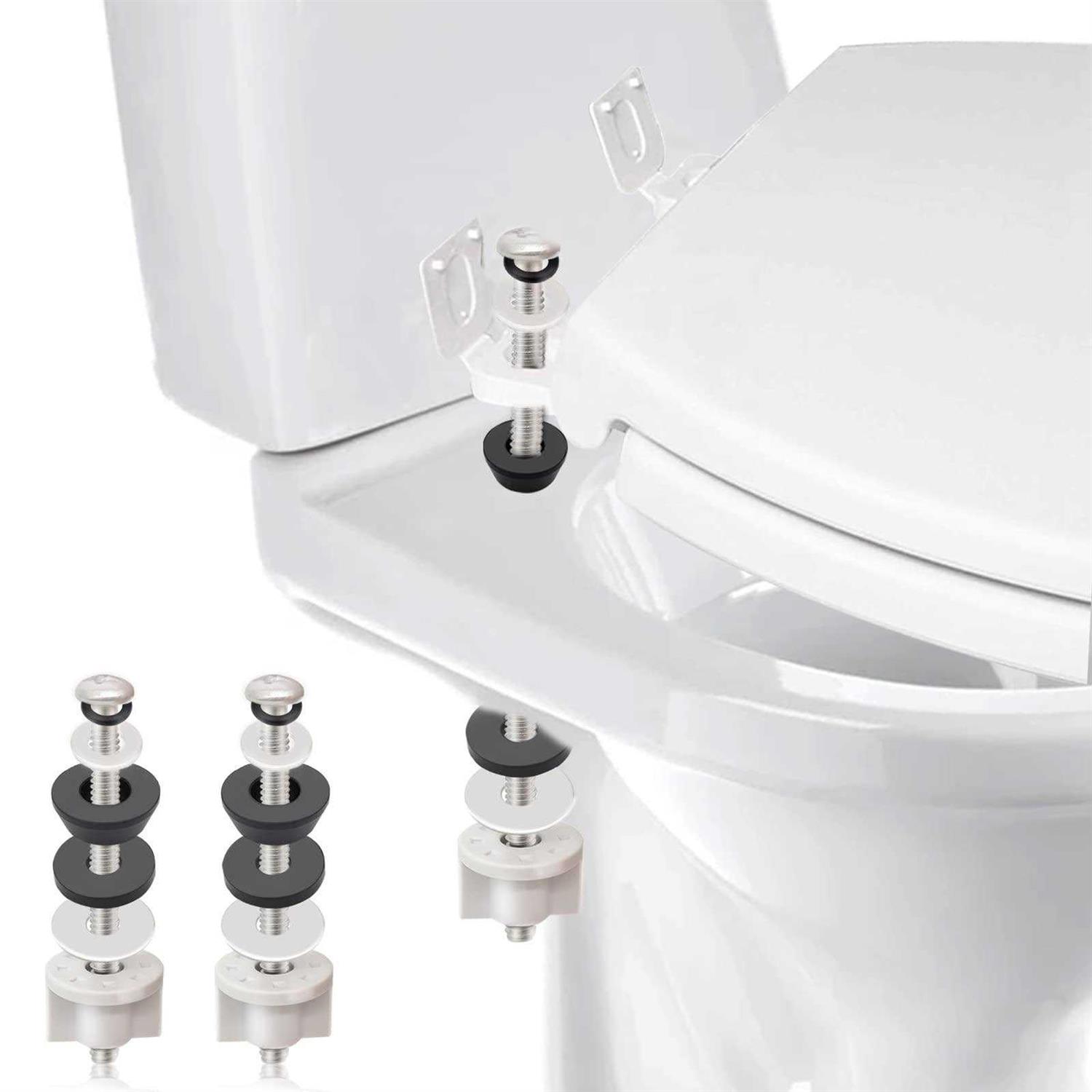 Universal Toilet Seat Bumpers Replacement Kit with 8 Extra Pads for Changing - Zenithce