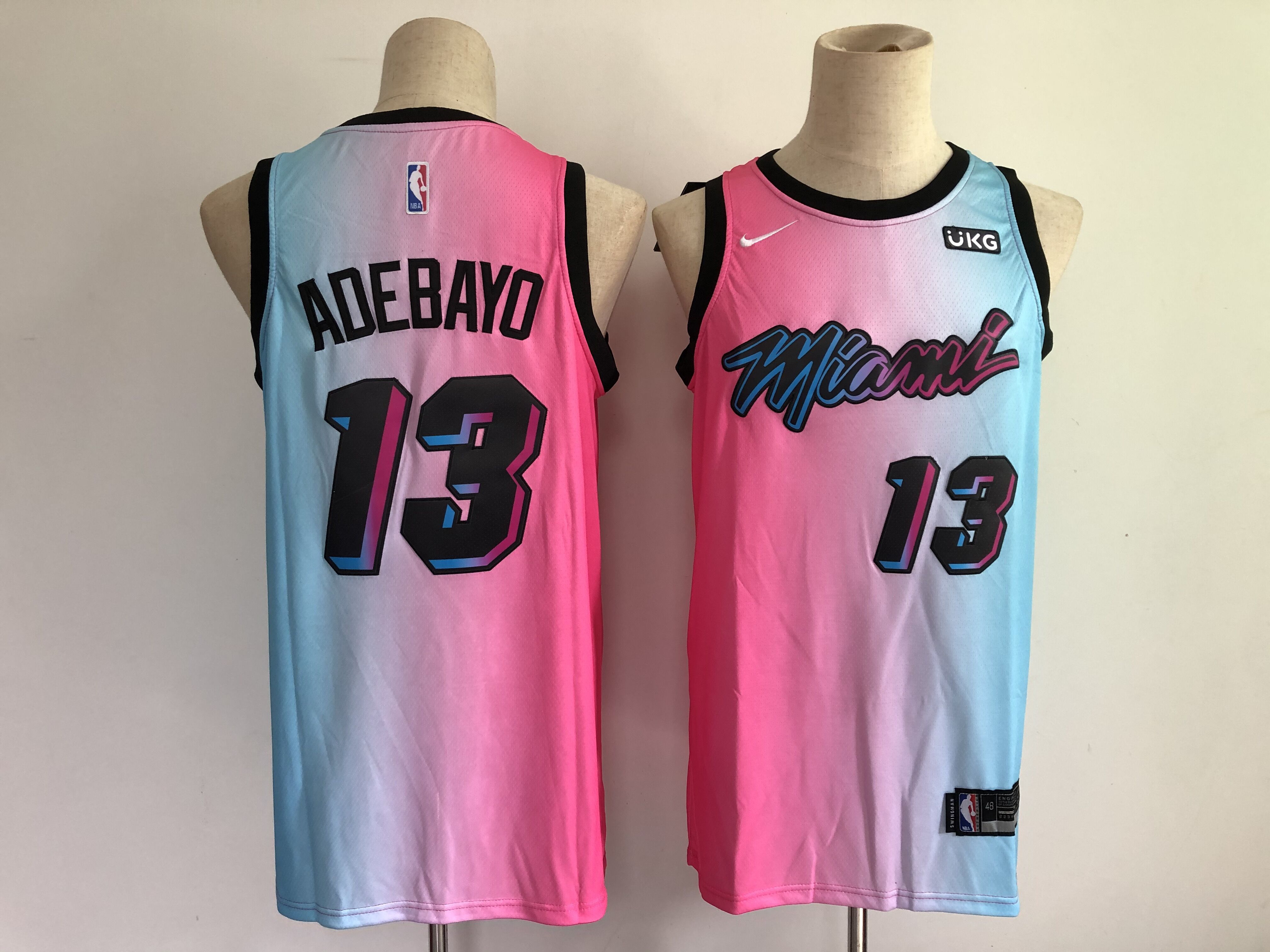 Miami Heat 13 Adebayo Blue and pink city Edition 2021 Jersey - Zenithce