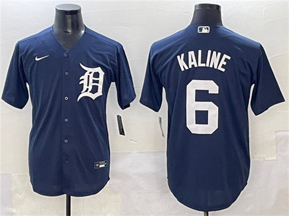 Detroit Tigers #6 Al Kaline Navy Cool Base Stitched Jersey - Zenithce