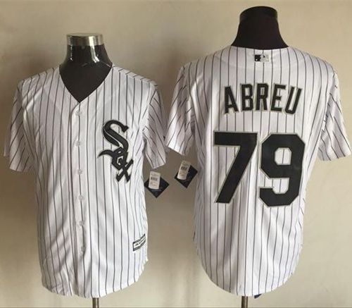 White Sox #79 Jose Abreu White(Black Strip) New Cool Base Stitched Jersey - Zenithce