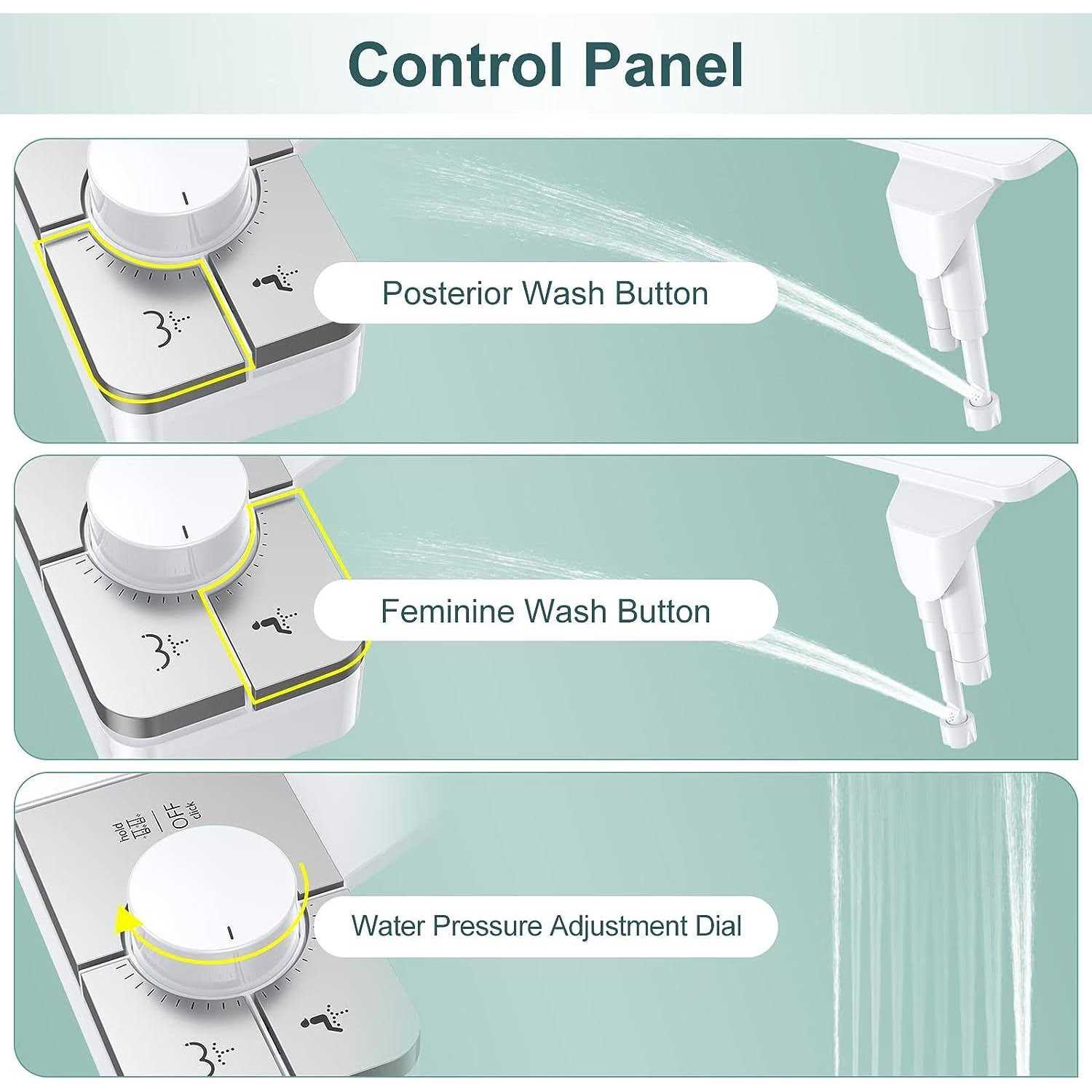 Veken Bidet Attachment for Toilet - Zenithce