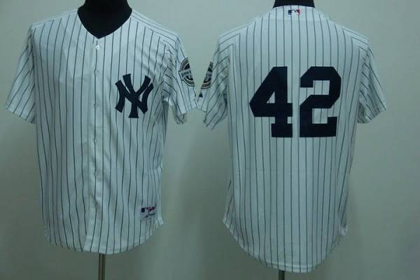Yankees #42 Mariano Rivera Stitched White Jersey - Zenithce