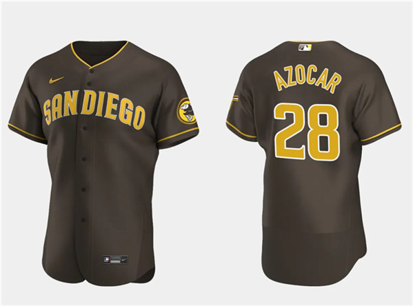 San Diego Padres #28 José Azocar Brown Flex Base Stitched Jersey - Zenithce