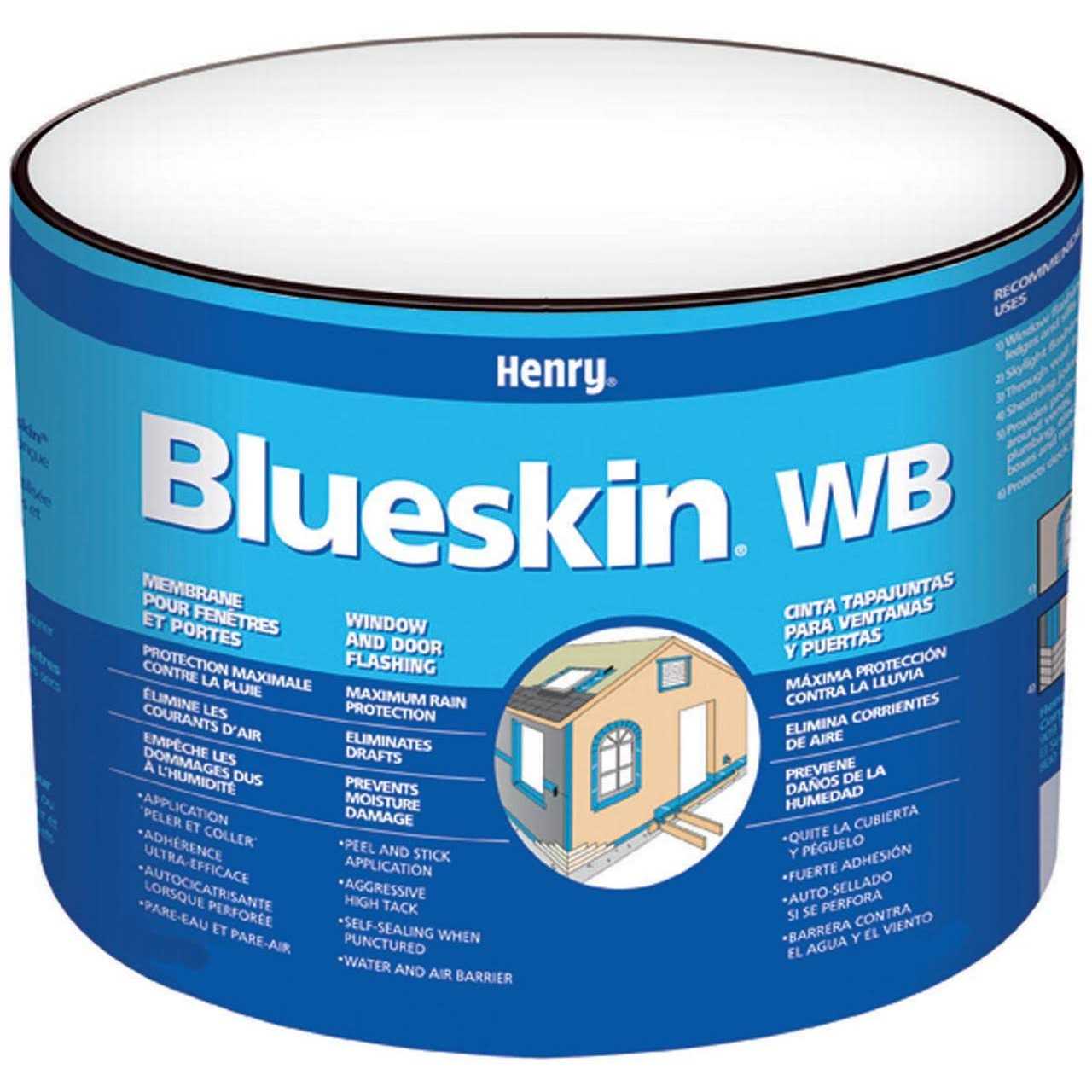 Henry Blueskin VP100 Self-Adhered Water/Air Barrier Membrane 12 x 100 HE100GUSA - Zenithce