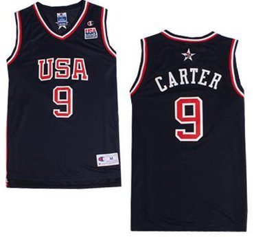 2000 Olympics Team USA #9 Vince Carter Navy Blue Swingman Jersey - Zenithce