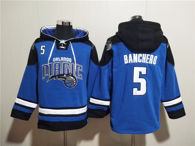 Orlando Magic #5 Paolo Banchero Blue Ageless Must-Have Lace-Up Pullover Hoodie - Zenithce