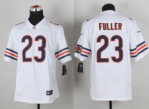 Bears #23 Kyle Fuller White Stitched Limited Nike Jersey - Zenithce