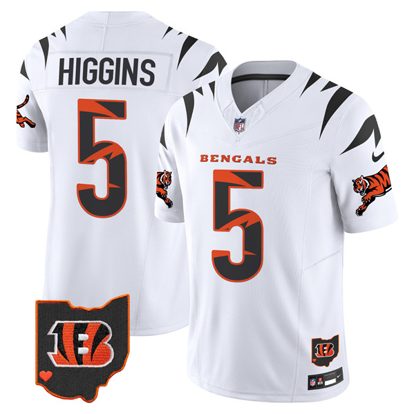 Cincinnati Bengals #5 Tee Higgins White F.U.S.E. Special Vapor Untouchable Limited Stitched Jersey - Zenithce