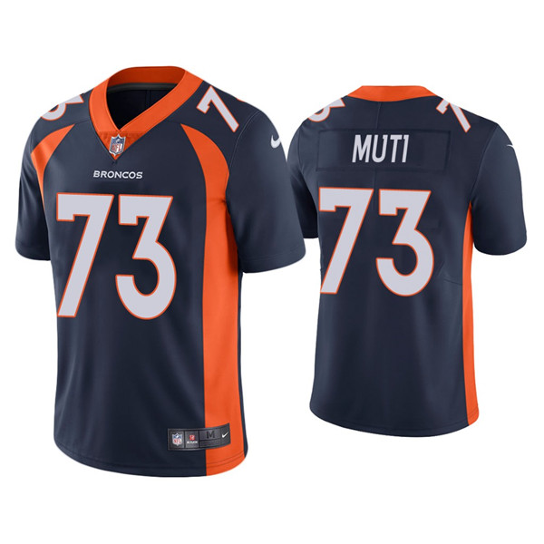 Denver Broncos #73 Netane Muti Navy Vapor Untouchable Limited Stitched Jersey - Zenithce