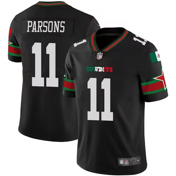 Dallas Cowboys #11 Micah Parsons Black Mexico Vapor Limited Stitched Jersey - Zenithce