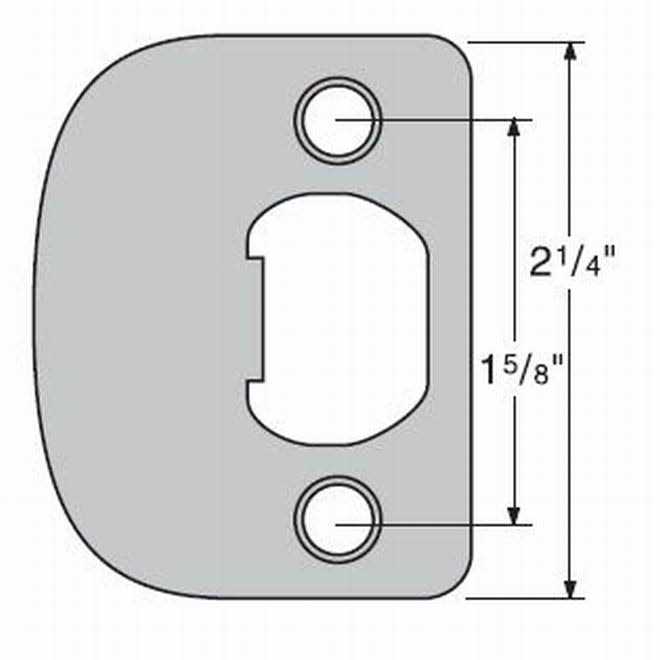 Kwikset 83536 Extended Lip Strike Plate 83536-26 - Zenithce