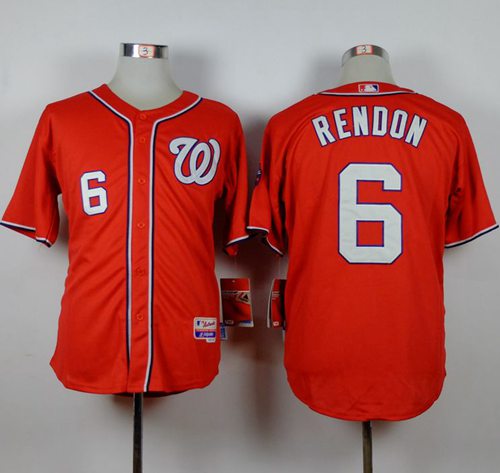 Nationals #6 Anthony Rendon Red Cool Base Stitched Jersey - Zenithce