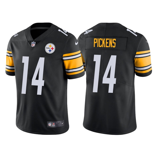 Pittsburgh Steelers #14 George Pickens Black Vapor Untouchable Limited Stitched Jersey - Zenithce