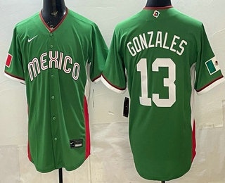 Mexico #13 Nick Gonzales Green 2026 World Classic Cool Base Jersey - Zenithce