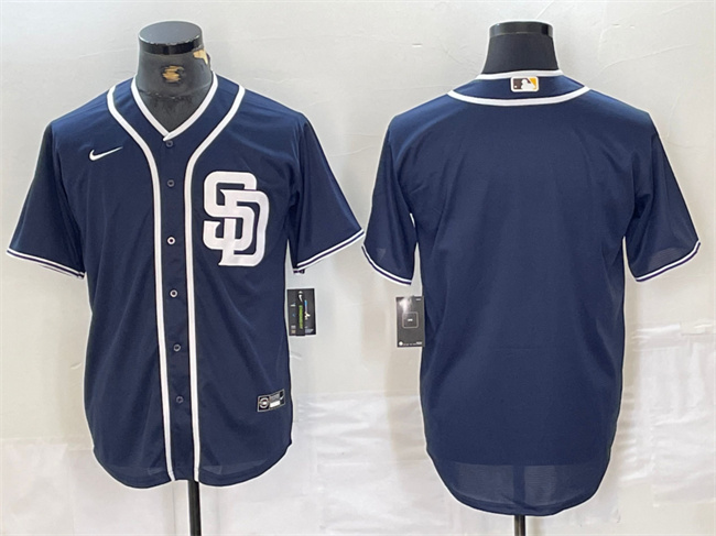 San Diego Padres Blank Navy Cool Base Stitched Jersey - Zenithce
