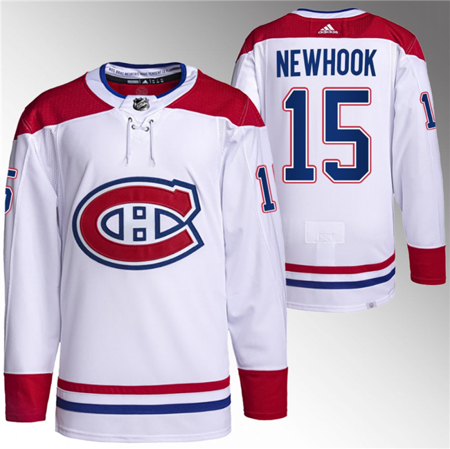 Montreal Canadiens #15 Alex Newhook White Stitched Jersey - Zenithce