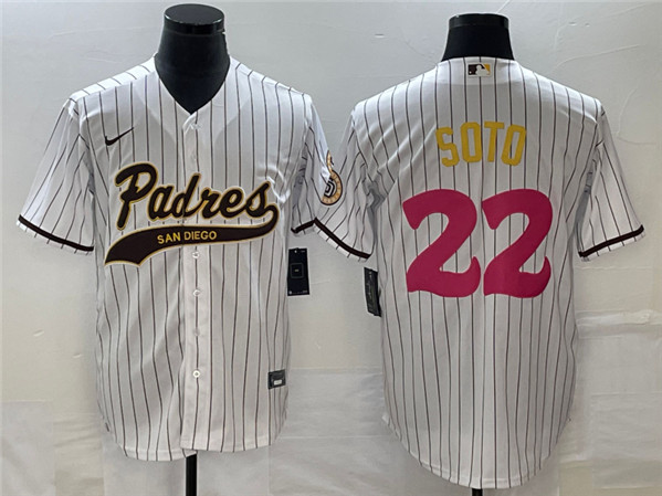 San Diego Padres #22 Juan Soto White Cool Base Stitched Jersey - Zenithce
