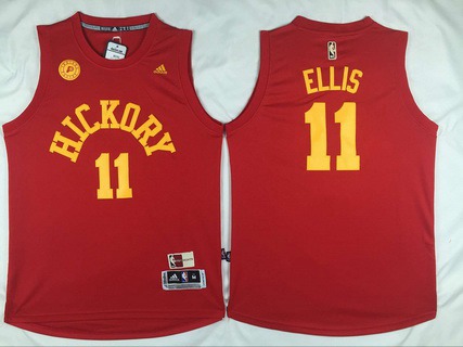 Indiana Pacers #11 Monta Ellis Revolution 30 Swingman 2015-16 Retro Red Jersey - Zenithce