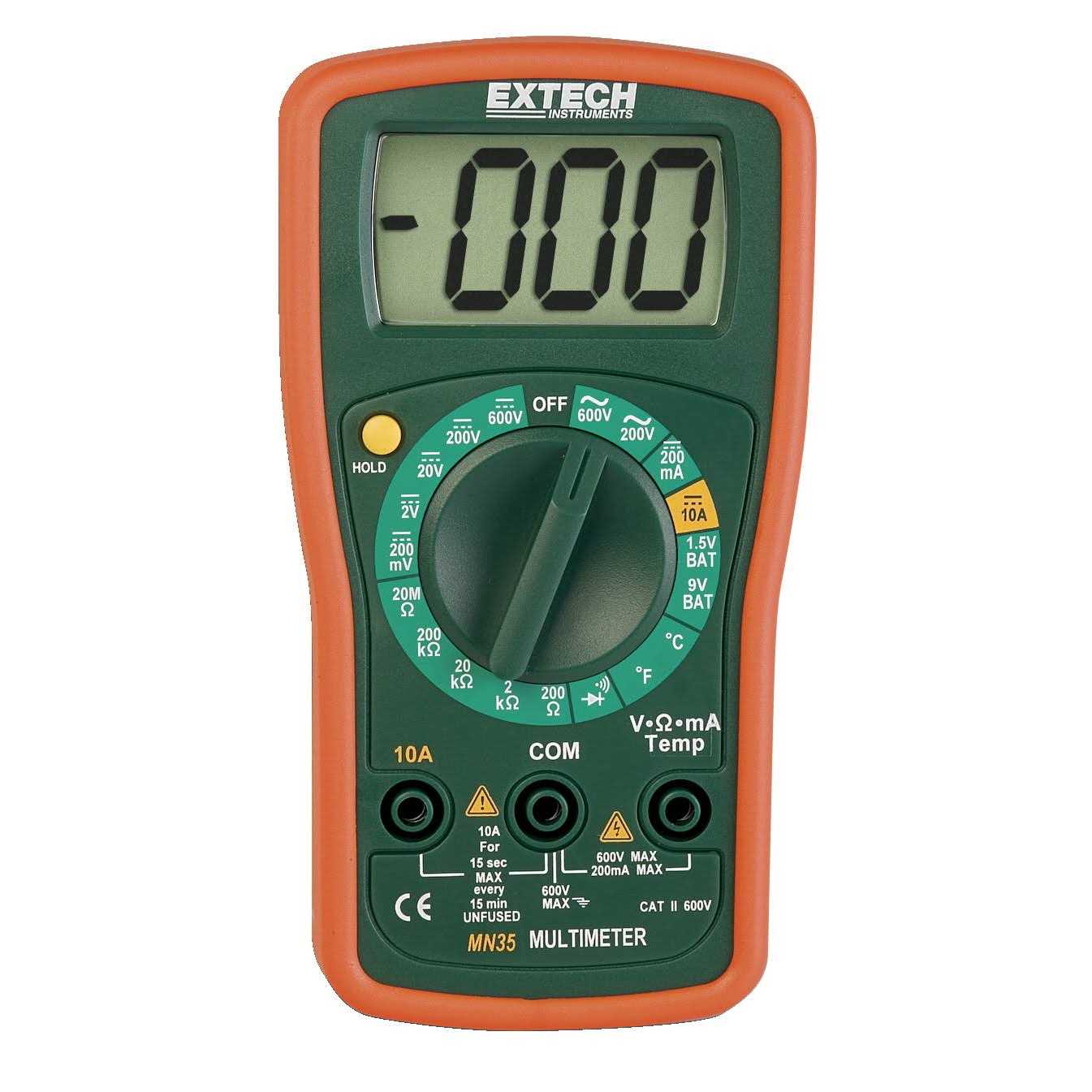 Extech MN35 Digital Mini Multimeter - Zenithce