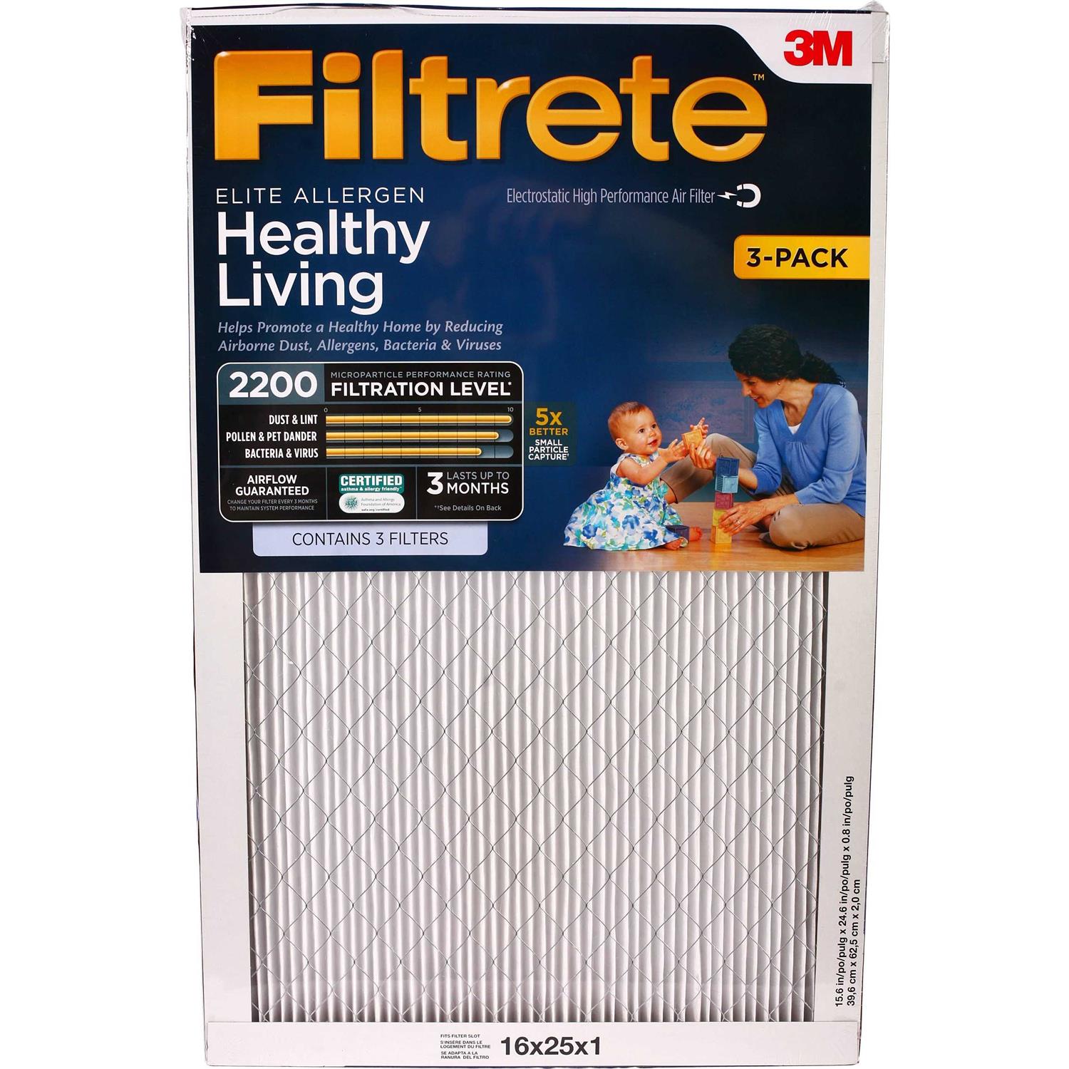 Filtrete Elite Allergen Filter MPR 2200 - Zenithce