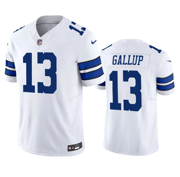 Dallas Cowboys #13 Michael Gallup White 2023 F.U.S.E. Vapor Limited Stitched Jersey - Zenithce