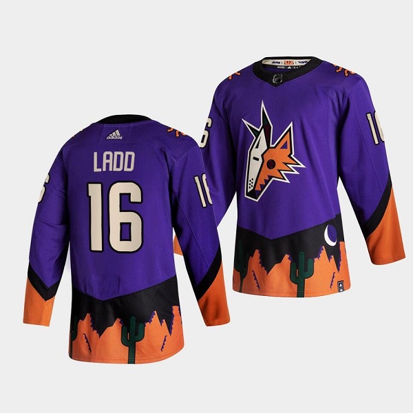 Arizona Coyotes #16 Andrew Ladd Purple Stitched Jersey - Zenithce