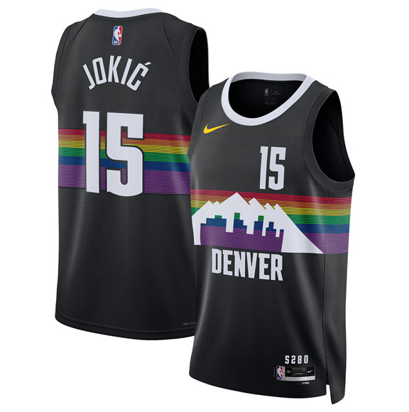 Denver Nuggets #15 Nikola Joki? Black 2025-26 City Edition Stitched Jersey - Zenithce