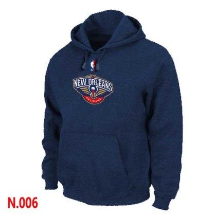 Mens New Orleans Pelicans Dark blue Pullover Hoodie - Zenithce