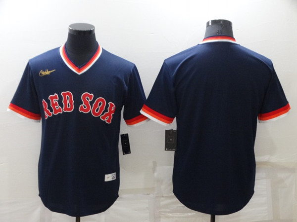 Boston Red Sox Navy Stitched Baseball Jersey - Zenithce