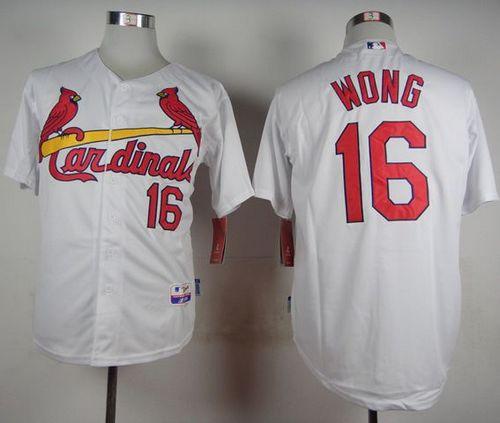 Cardinals #16 Kolten Wong White Cool Base Stitched Jersey - Zenithce