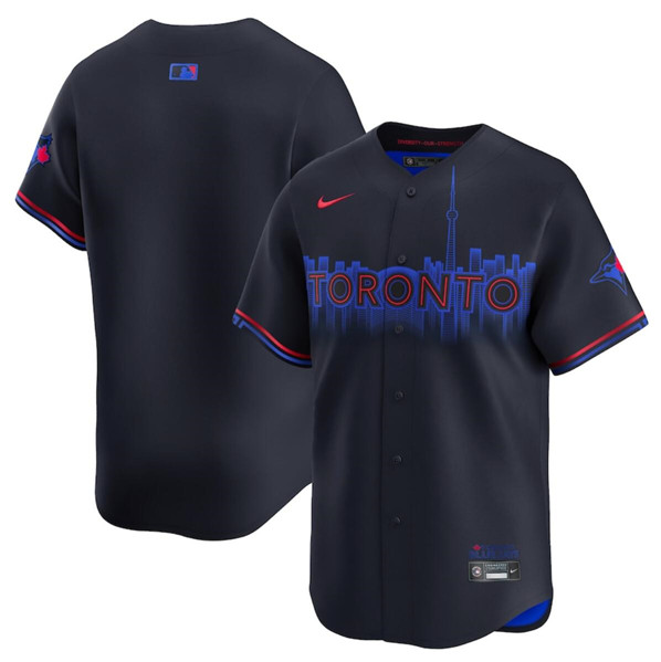 Toronto Blue Jays Blank Black 2024 City Connect Limited Stitched Jersey - Zenithce