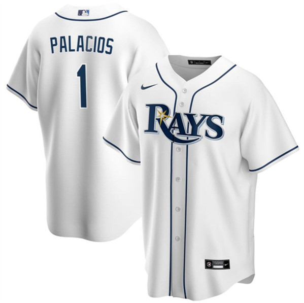 Tampa Bay Rays #1 Richie Palacios White Cool Base Stitched Jersey - Zenithce