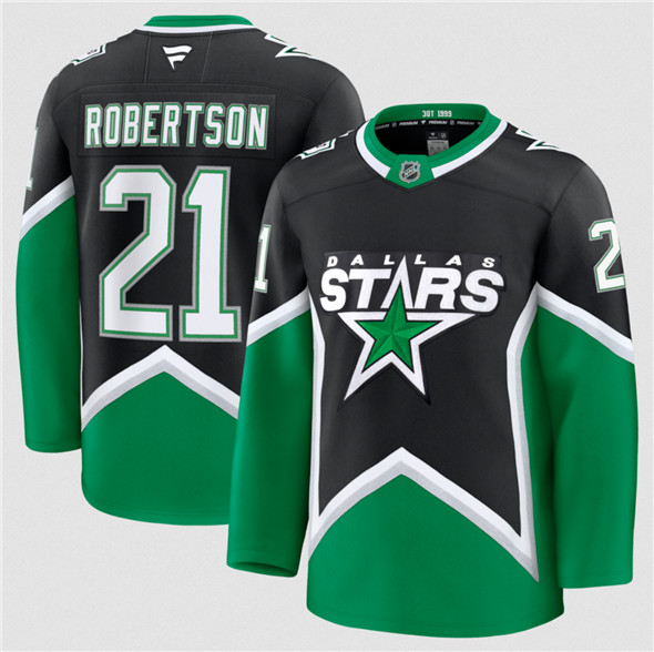 Dallas Stars #21 Jason Robertson Black 2025-26 Alternate Stitched Jersey - Zenithce