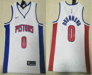 Detroit Pistons #0 Andre Drummond White 2019 Swingman Stitched Jersey - Zenithce